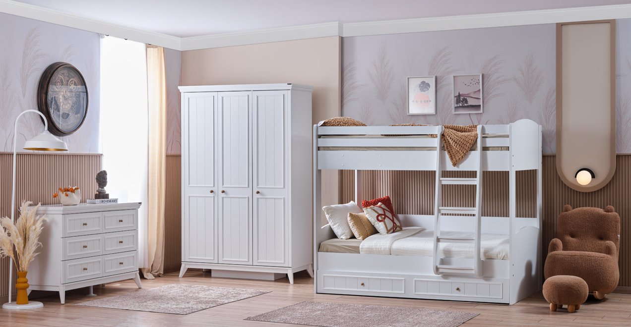 banner22 GLORIA- Κουκέτα  για στρώματα 200x100 εκ. με συρόμενο έξτρα κρεβάτι - Image 2