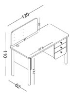 Γραφείο Sofia με Πλάτη - Image 5