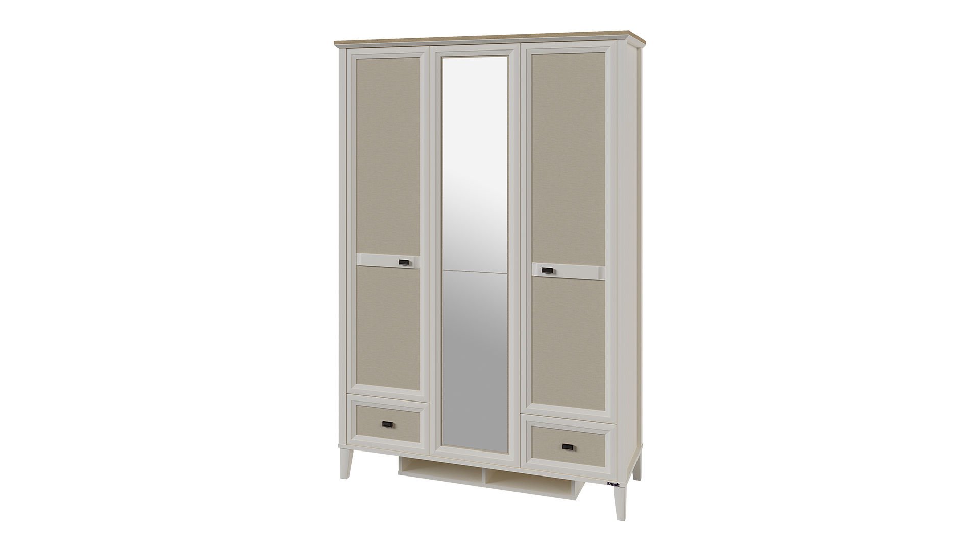 1 Τρίφυλλη ντουλάπα με καθρέφτη Orion - Image 1