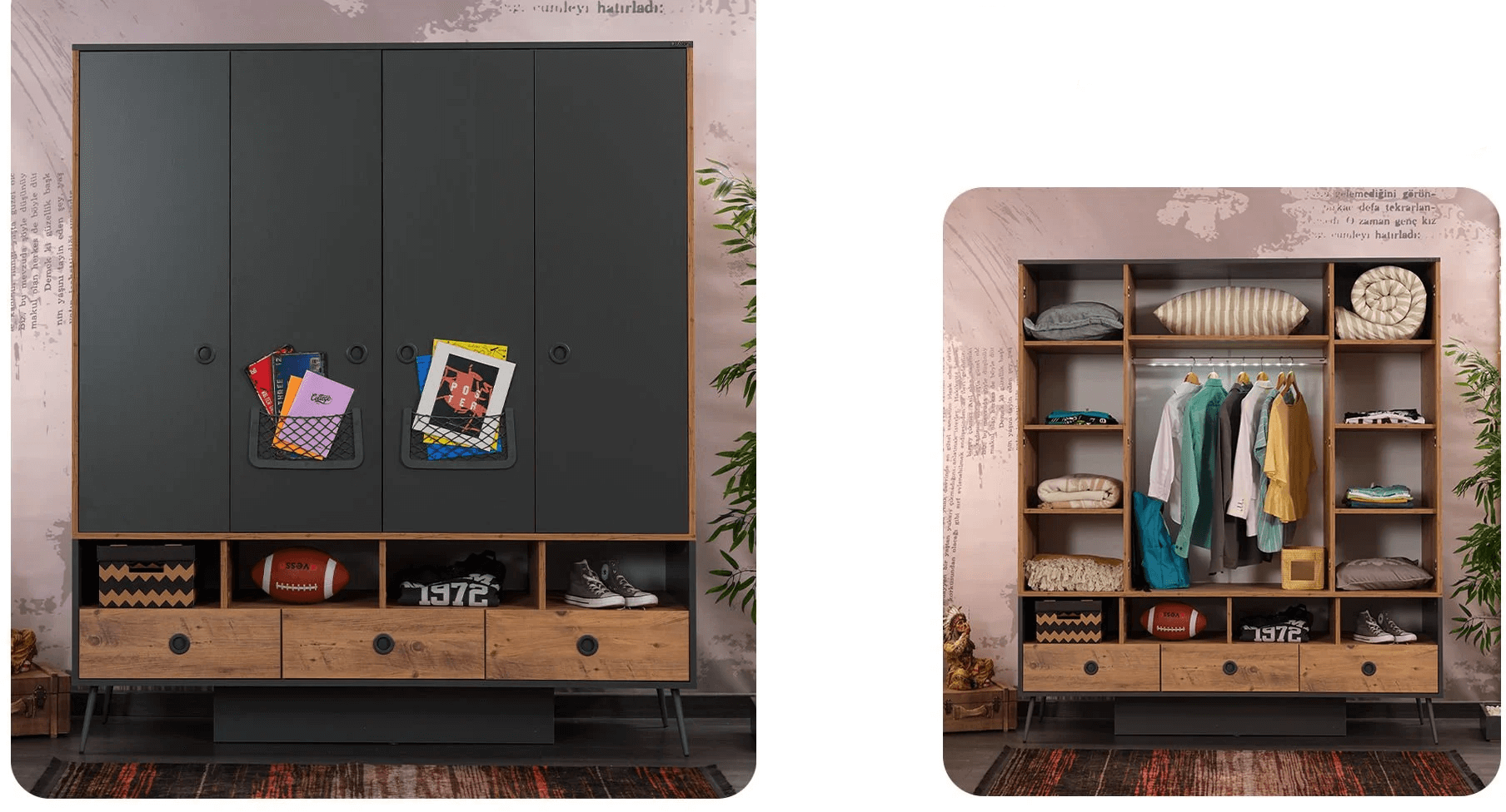 12 Τετράφυλλη ντουλάπα Nirvana - Image 4