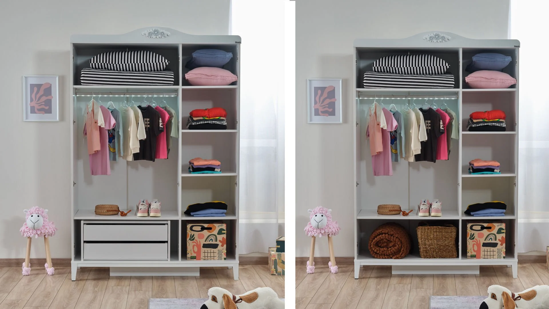 2 Τρίφυλλη ντουλάπα Marje - Image 2