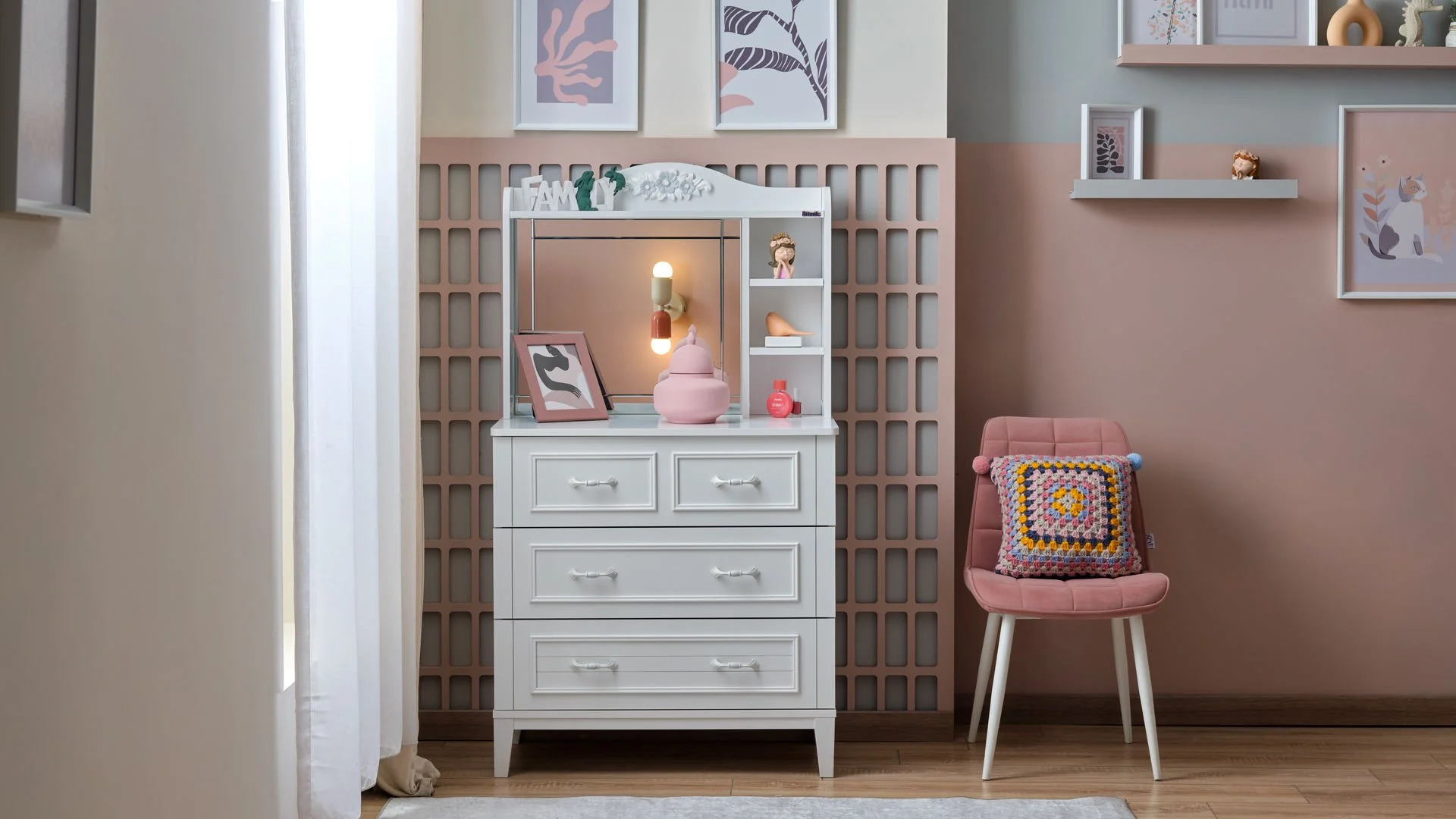 2 Συρταριέρα με καθρέπτη Marje - Image 2