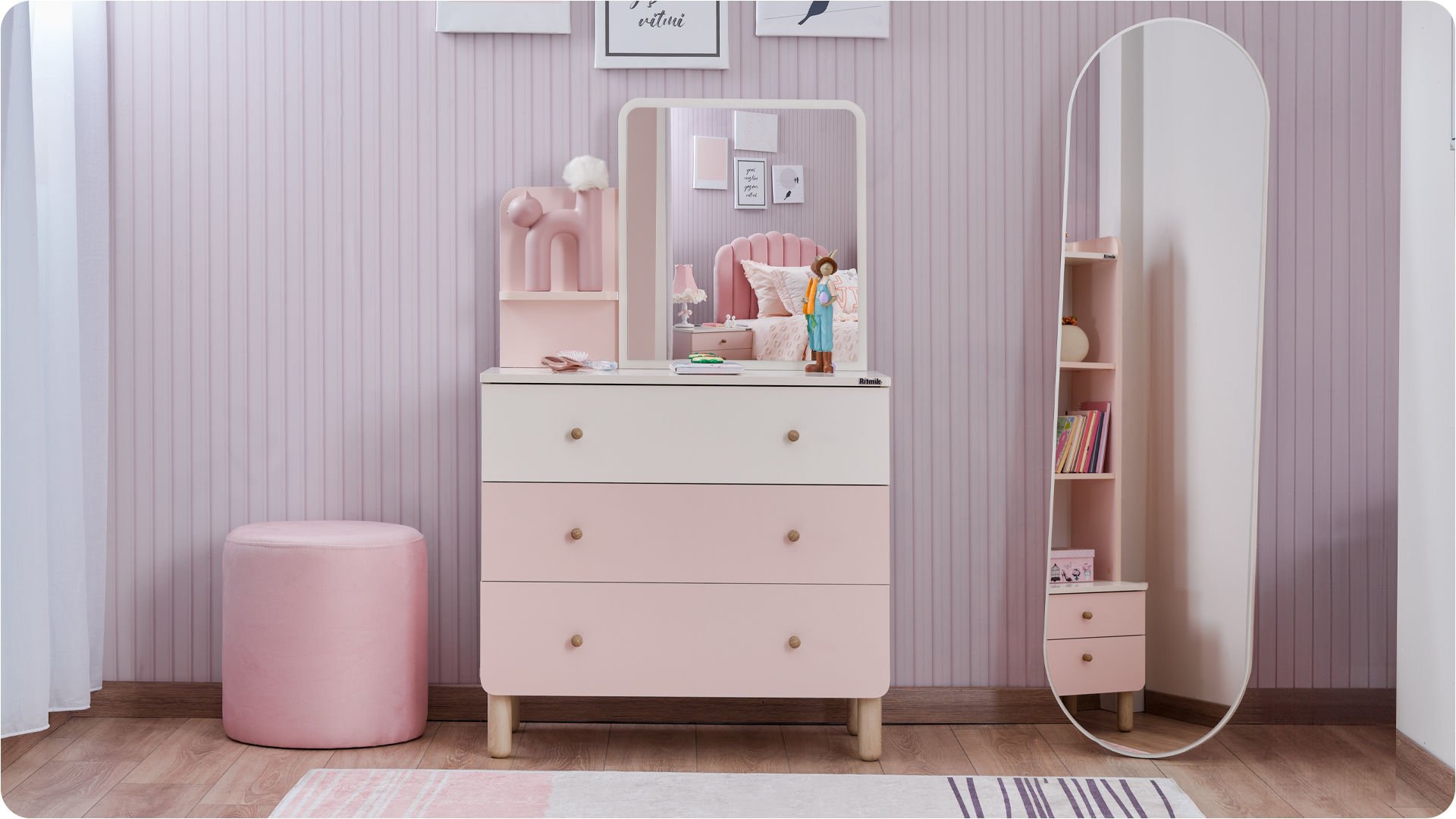 2 Συρταριέρα με καθρέφτη Sofia - Image 2