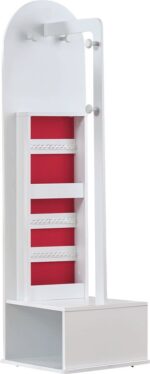 Καθρέφτης λευκός με ρόδες Mira - Image 3