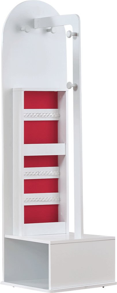 2 Καθρέφτης λευκός με ρόδες Mira - Image 3