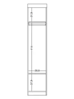 Ντουλάπα Μονόφυλλη Linda - Image 3