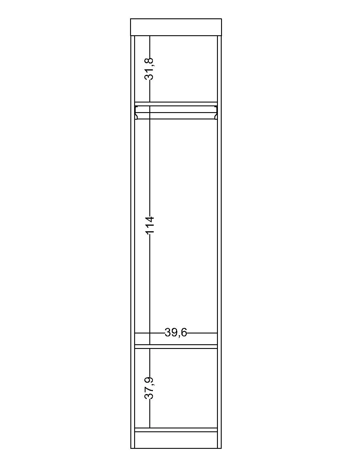 3 Ντουλάπα Μονόφυλλη Linda - Image 3