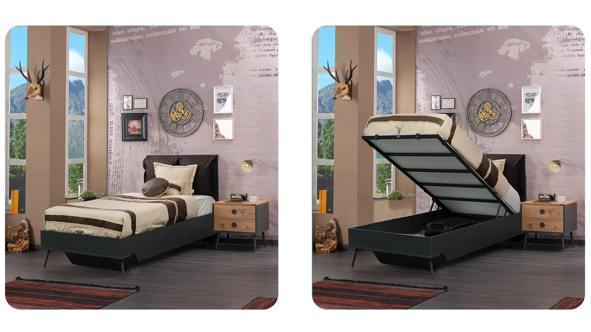 3 Κρεβάτι με Αποθηκευτικό χώρο Nirvana - Image 3