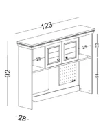 Γραφείο με ράφια Magna - Image 4