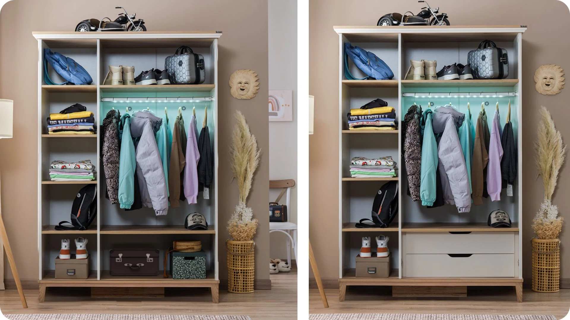 3 Τρίφυλλη ντουλάπα Mirage - Image 3