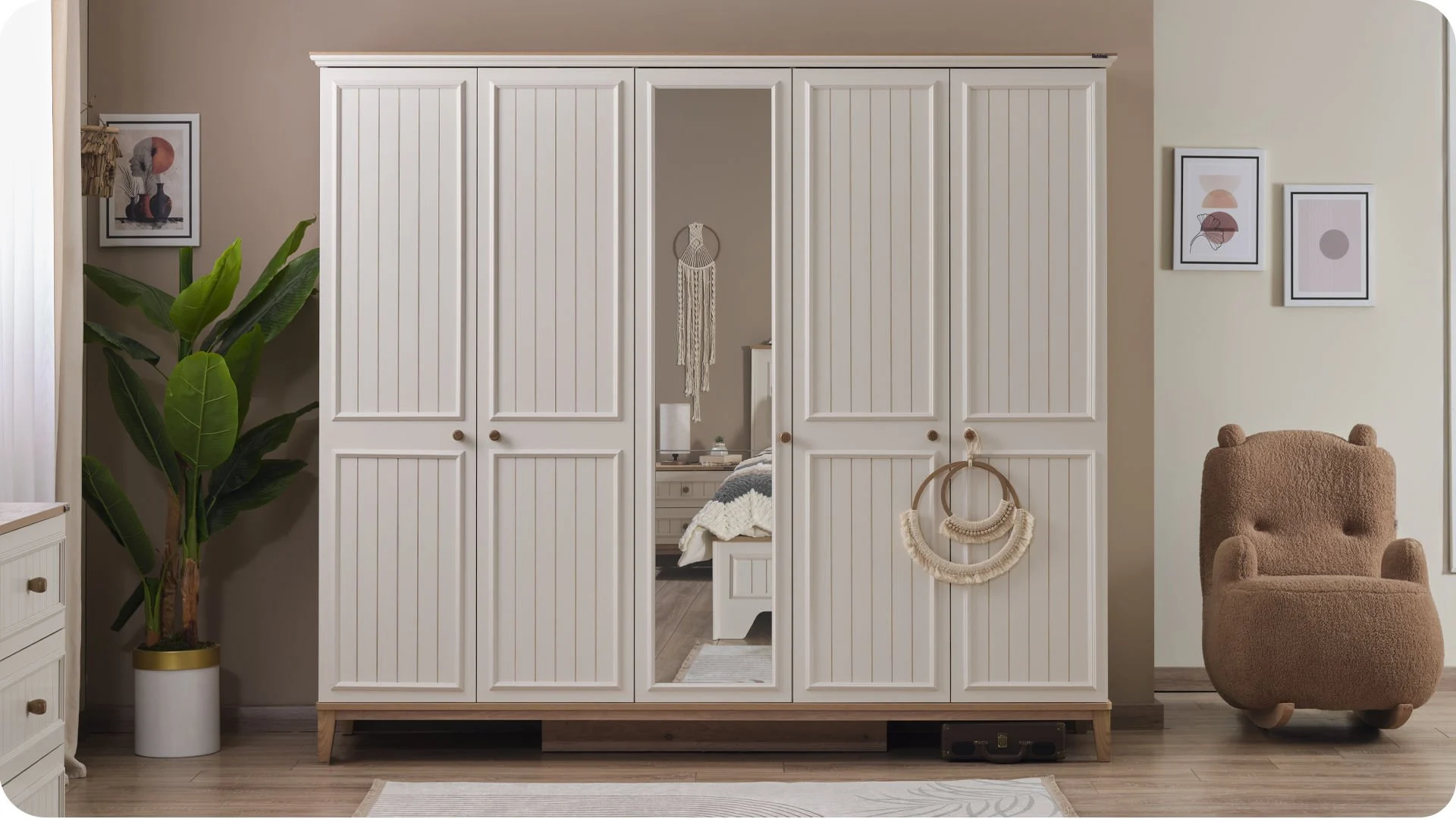 3 Πεντάφυλλη ντουλάπα Mirage - Image 4