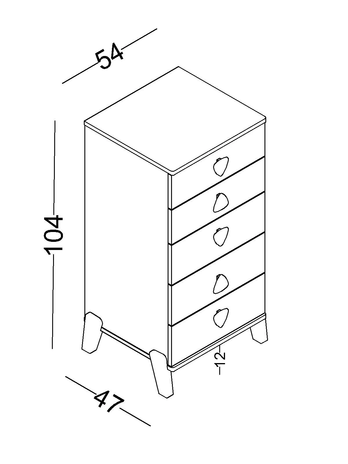 3nora Συρταριέρα Nora - Image 3