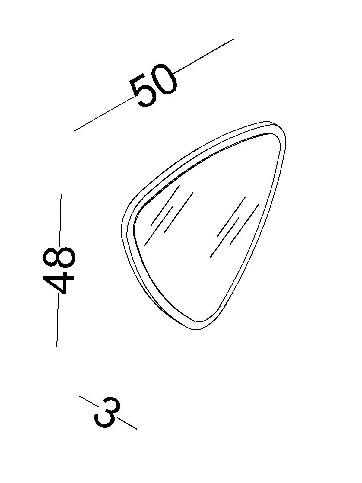 3nora Καθρέφτης συρταριέρας Nora - Image 3