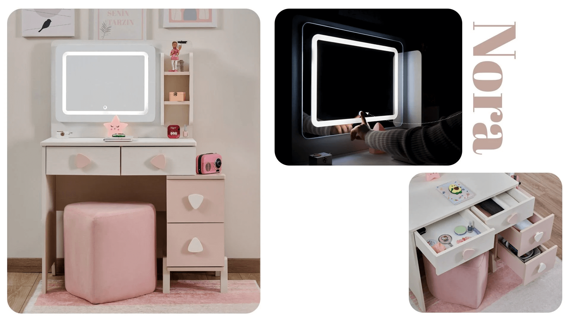 3nora Τραπέζι Μακιγιάζ Nora - Image 2