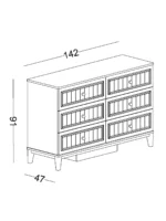 Μεγάλη συρταριέρα Mirage - Image 4