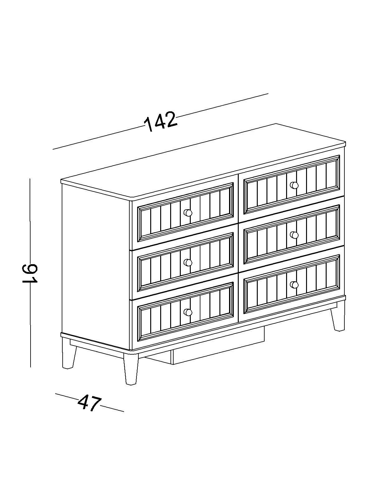 4 Μεγάλη συρταριέρα Mirage - Image 4