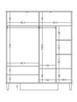 Τετράφυλλη ντουλάπα Sofia - Image 4