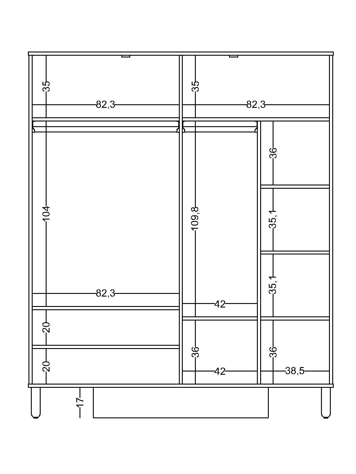 4 Τετράφυλλη ντουλάπα Sofia - Image 4