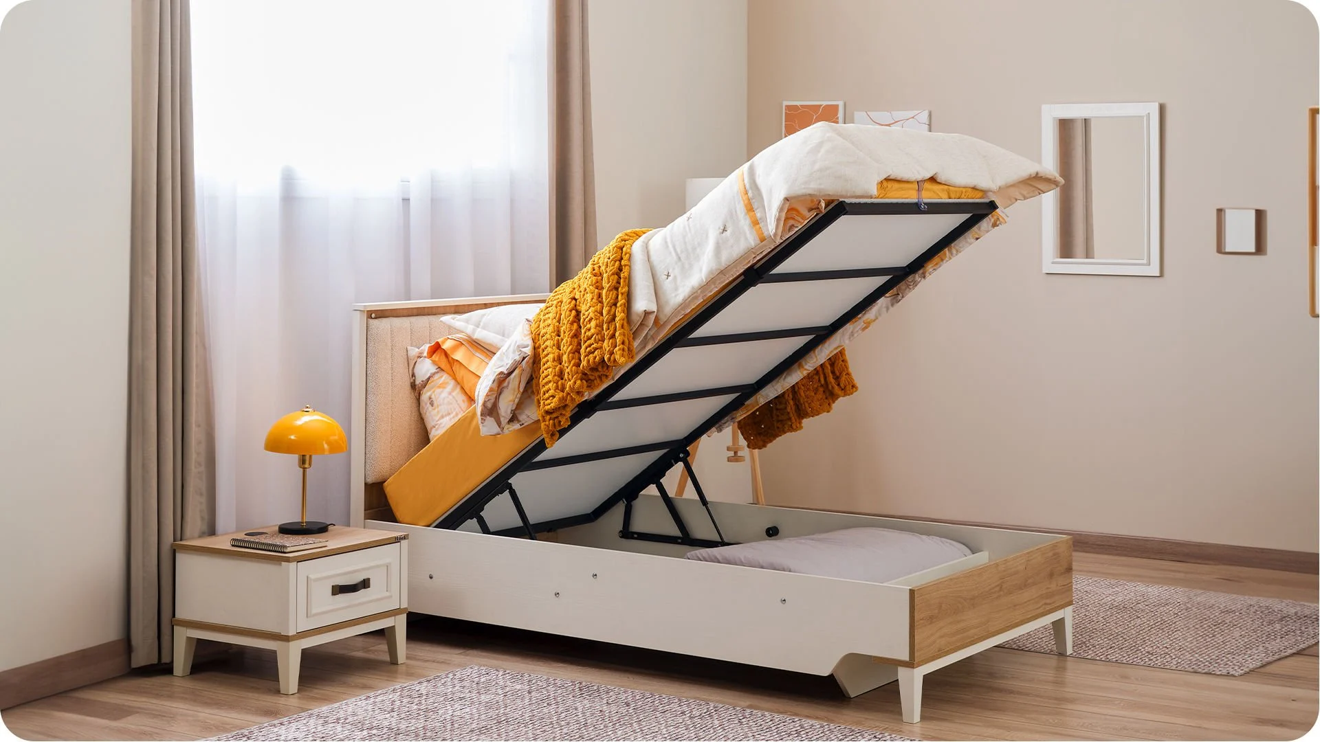 4 Κρεβάτι με Αποθηκευτικό χώρο Poli - Image 4