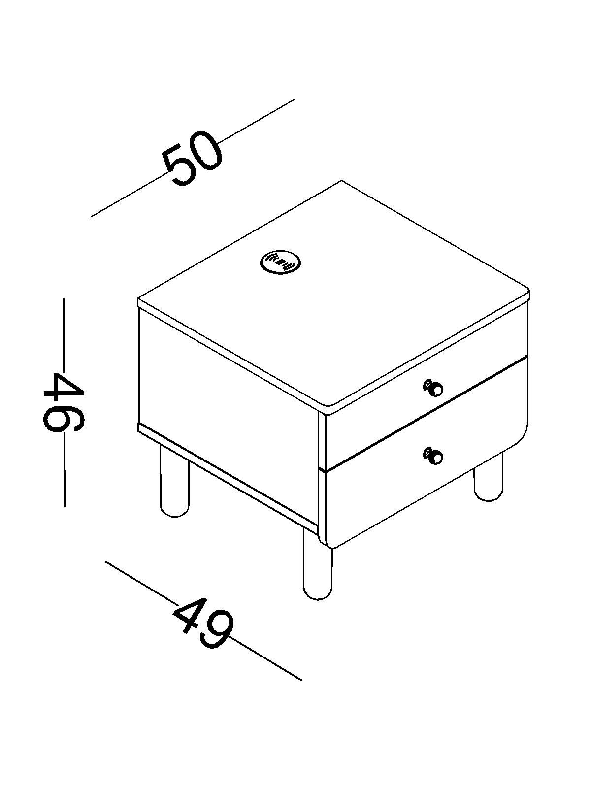 4 Κομοδίνο Sofia - Image 4