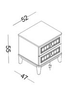 Κομοδίνο Mirage με υποδοχή Usb - Image 4
