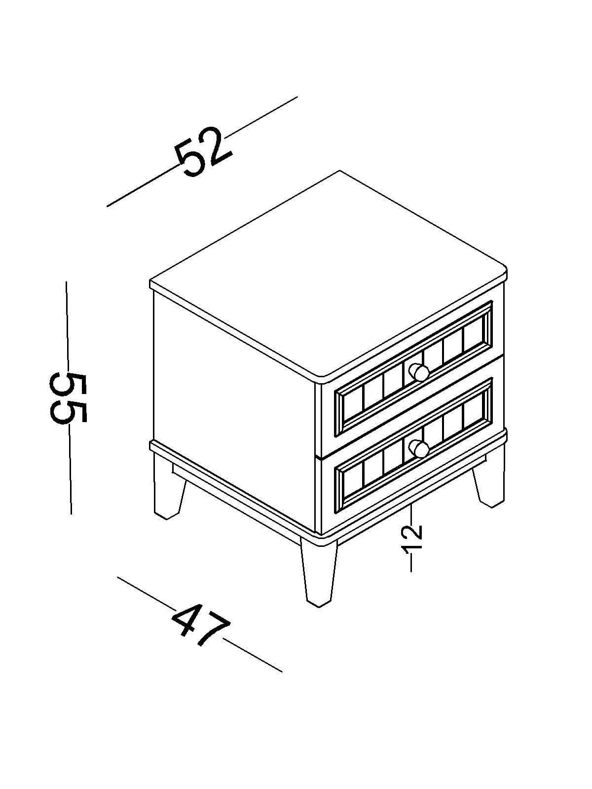 5 Κομοδίνο Mirage με υποδοχή Usb - Image 4