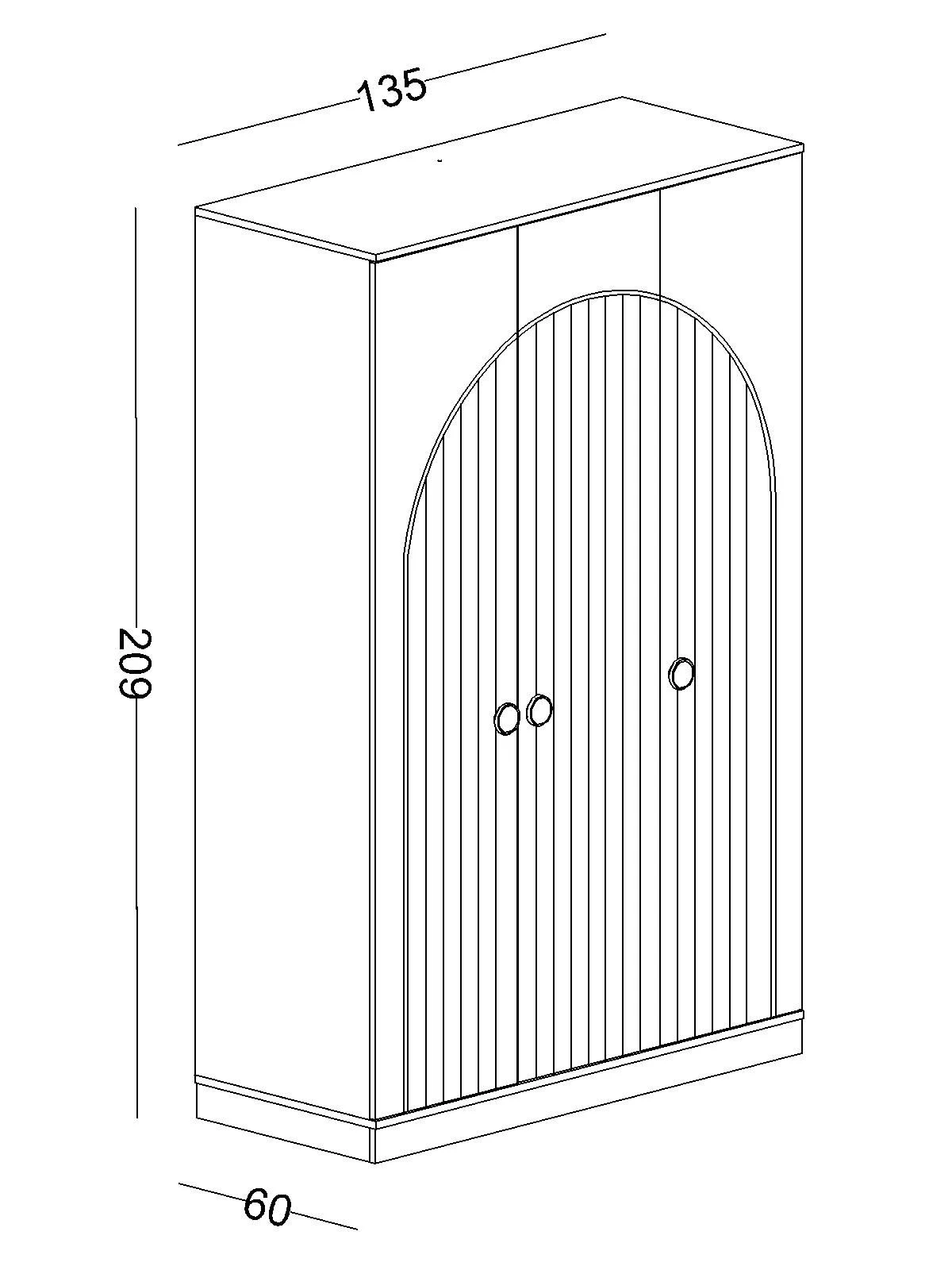 bohem4 Τρίφυλλη ντουλάπα Bohemlife - Image 5