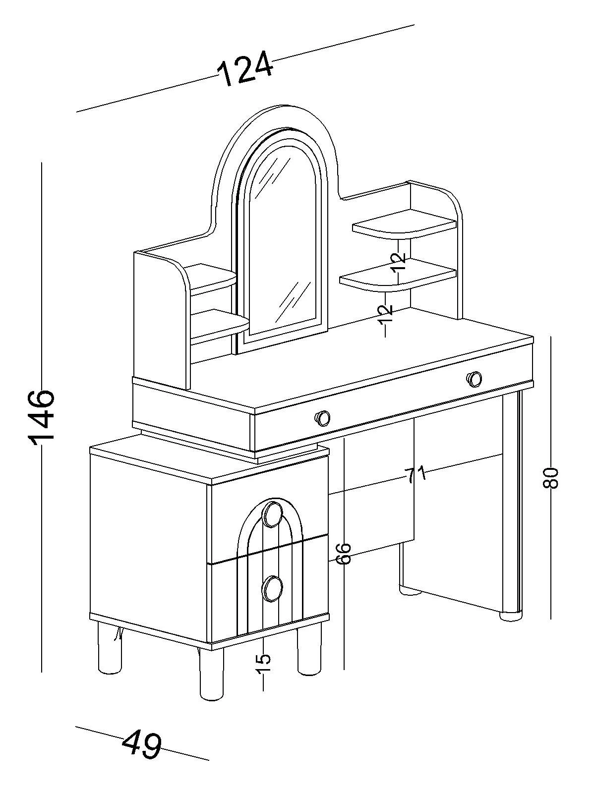 bohemlife-6 Τραπέζι Μακιγιάζ Bohemlife - Image 5