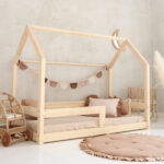 Barierra Μontessori παιδικό κρεβάτι μασίφ