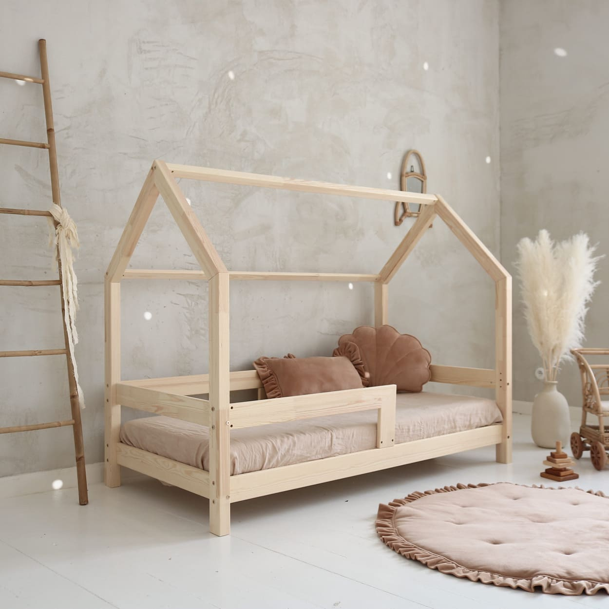 eng_pl_Barierra-437_2 Barierra Μontessori παιδικό κρεβάτι μασίφ - Image 3