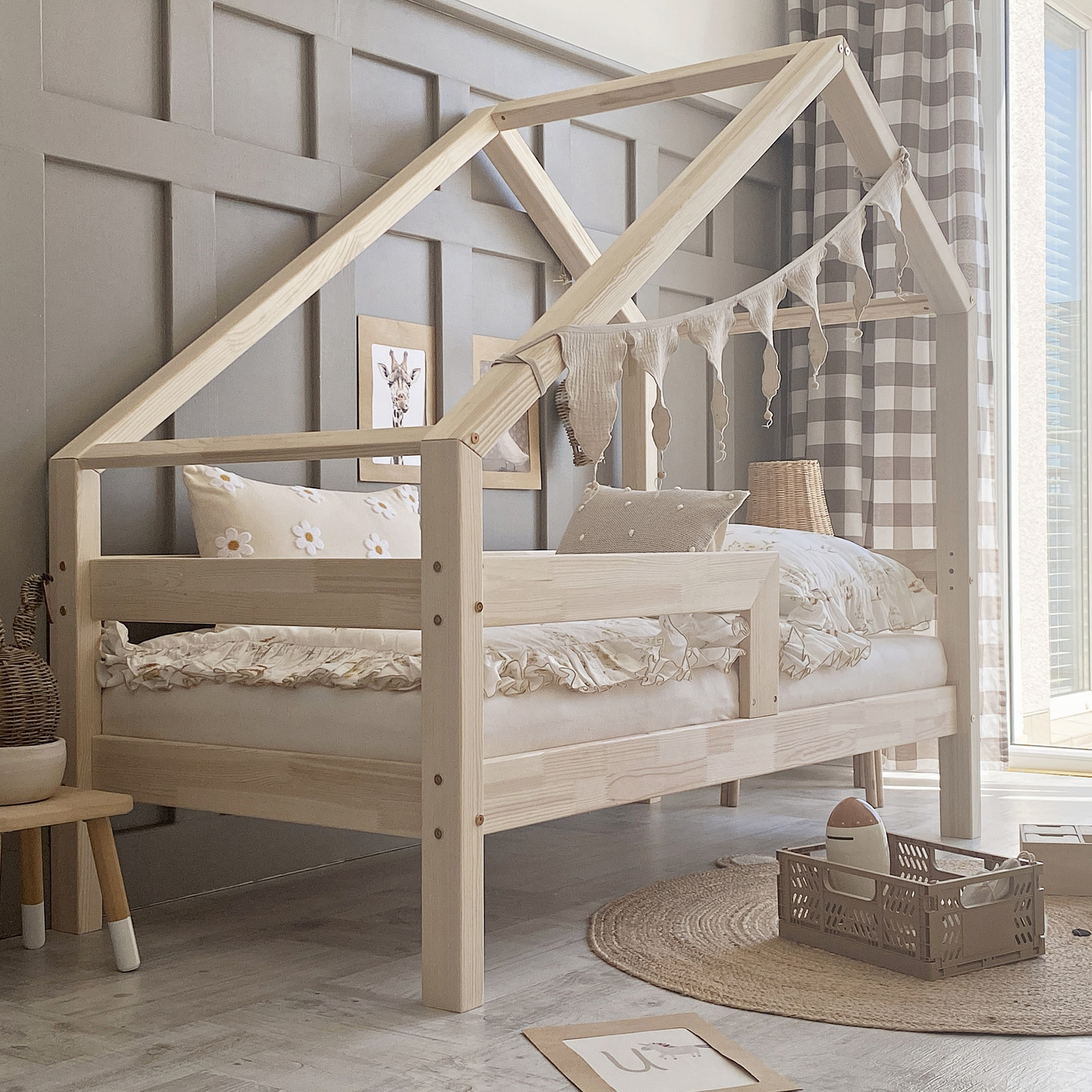 eng_pl_Coco-with-straight-rail-89_2 Coco straight rail παιδικό κρεβάτι μασίφ - Image 2