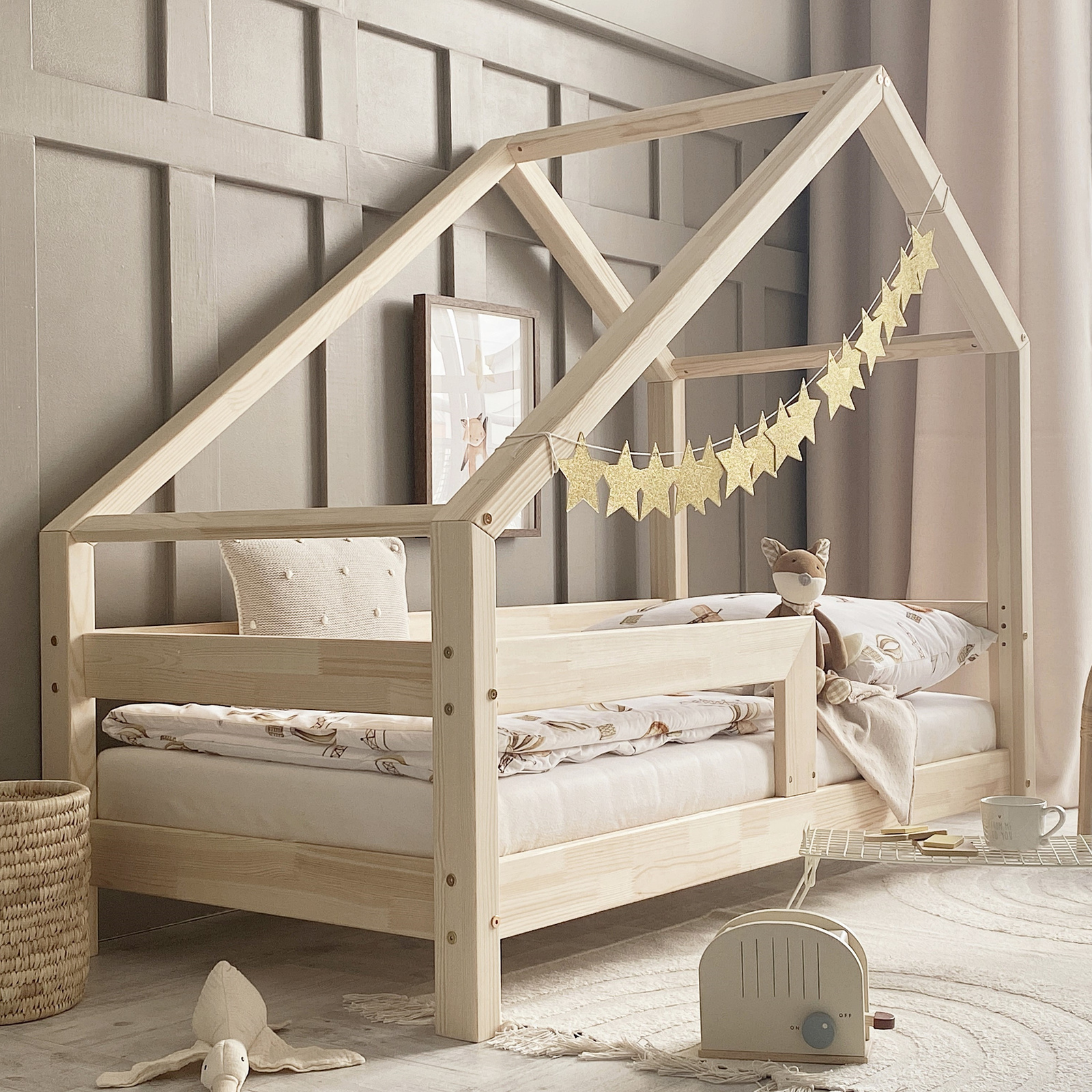 eng_pl_Coco-with-straight-rail-89_4 Coco straight rail παιδικό κρεβάτι μασίφ - Image 4