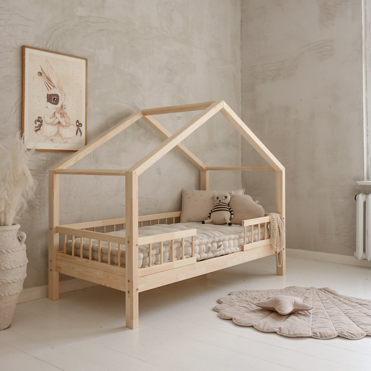 eng_pl_HouseBed-Bello-Duo-659_2 HouseBed Bello Duo παιδικό κρεβάτι μασίφ - Image 1