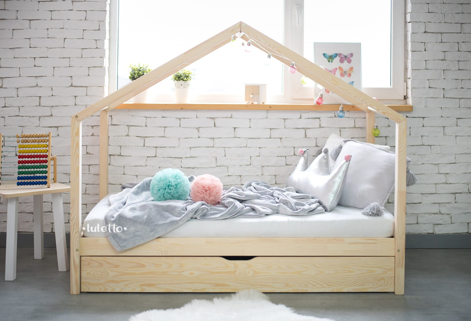 eng_pl_HouseBed-Classic-Plus-version-with-drawer-492_3 HouseBed Classic Plus κρεβάτι μασίφ με συρτάρι / δεύτερο κρεβάτι - Image 3