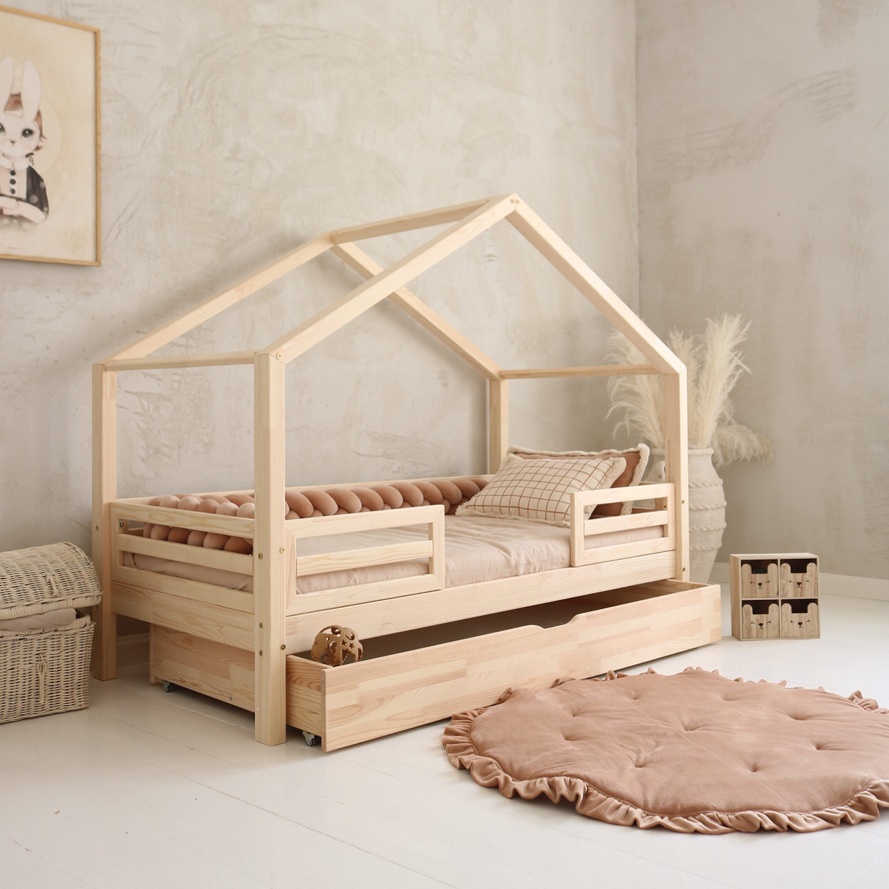 eng_pl_HouseBed-Fello-Duo-Plus-version-with-drawer-675_2 HouseBed Fello Duo Plus κρεβάτι μασίφ με συρτάρι / δεύτερο κρεβάτι - Image 1