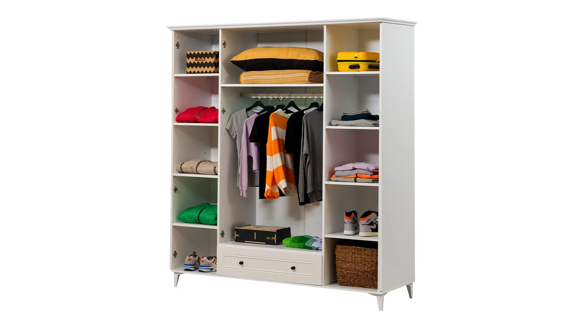 golf2 Τετράφυλλη ντουλάπα με καθρέφτη Golf - Image 4