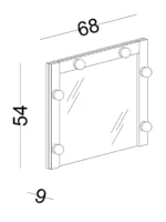 Καθρέφτης συρταριέρας Hayal - Image 3
