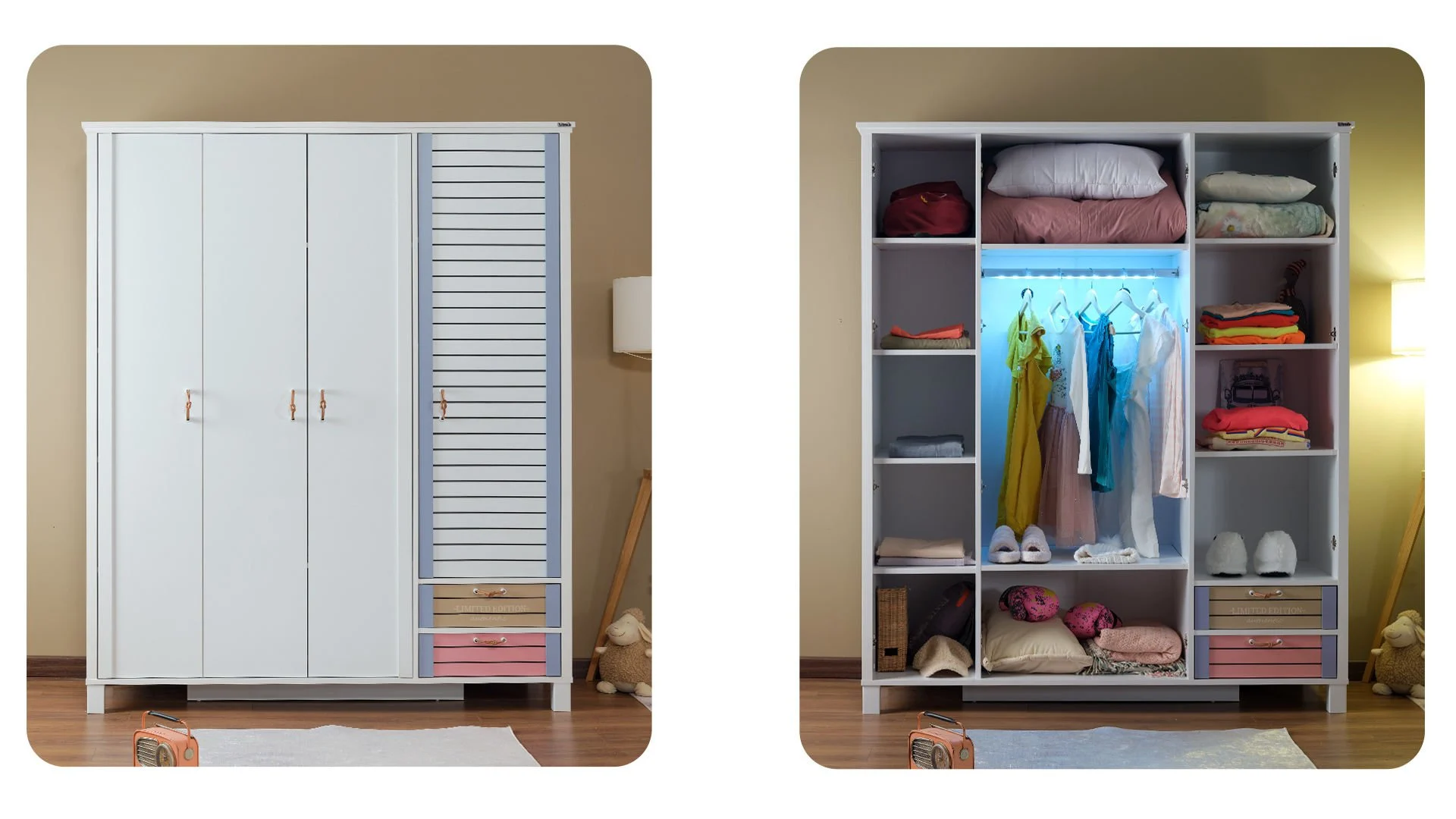 hayal-4 Τετράφυλλη ντουλάπα Hayal - Image 2