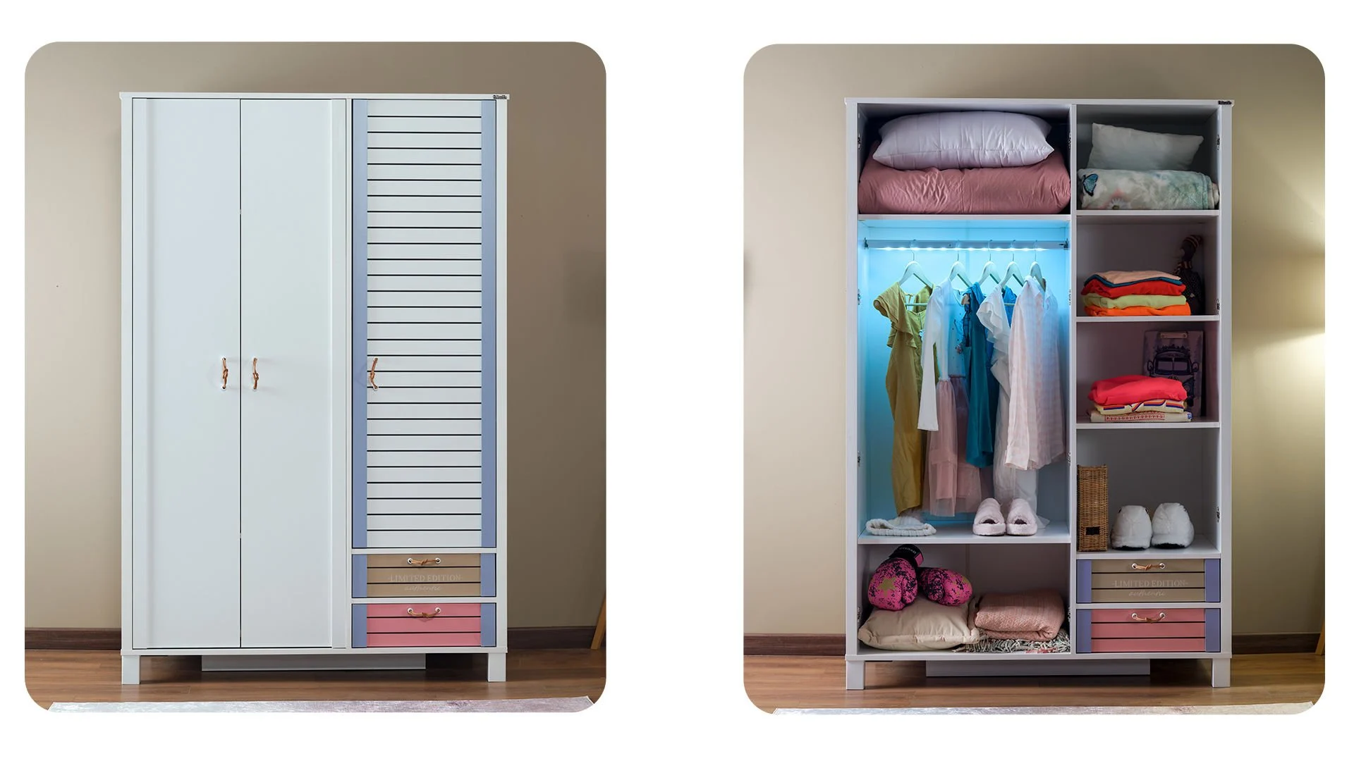 hayal2 Τρίφυλλη ντουλάπα Hayal - Image 3