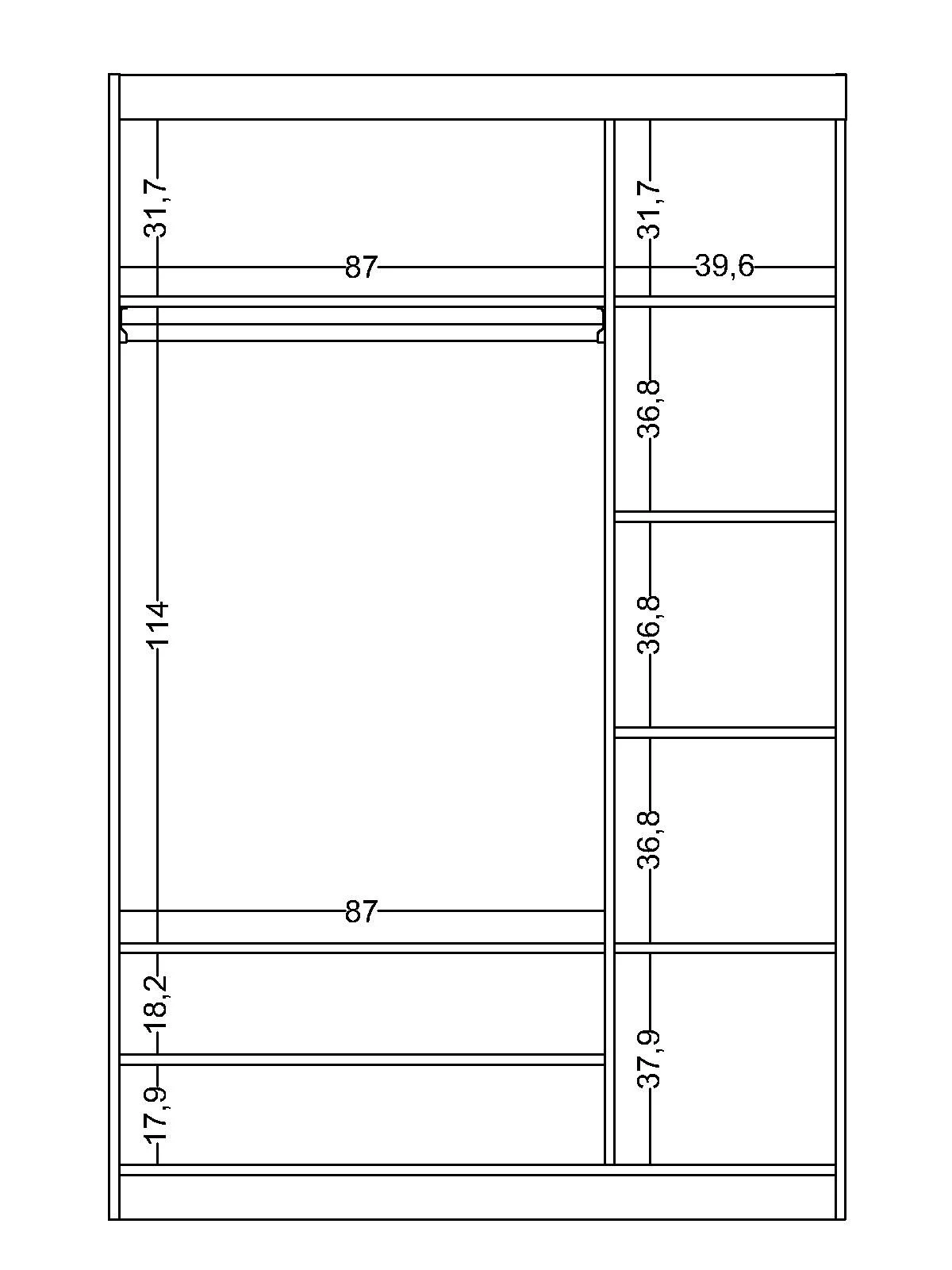 linda5 Τρίφυλλη ντουλάπα Linda - Image 5