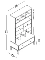 Βιβλιοθήκη Marine Blue - Image 2