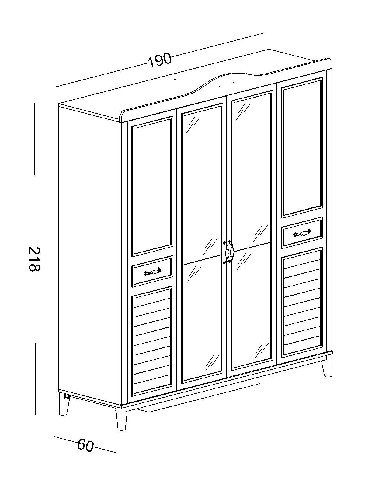 marje-3 Τετράφυλλη ντουλάπα Marje - Image 4