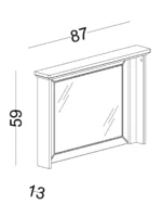 Καθρέφτης συρταριέρας Orion - Image 3
