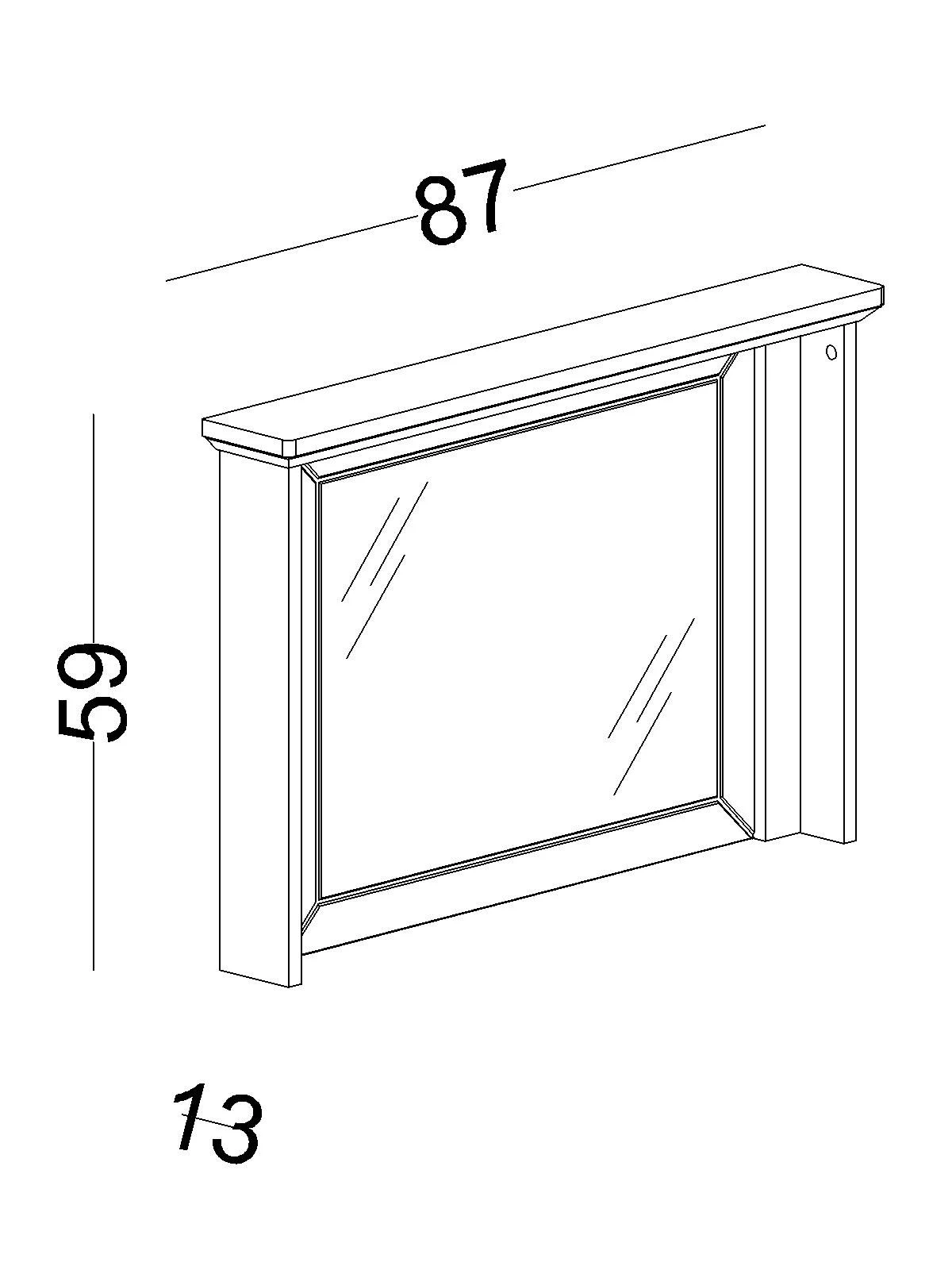orion-2 Καθρέφτης συρταριέρας Orion - Image 3