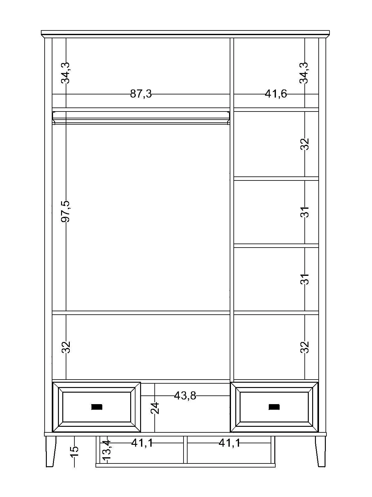 orion-4 Τρίφυλλη ντουλάπα Orion - Image 4