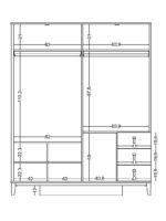 Τετράφυλλη ντουλάπα Poli - Image 4