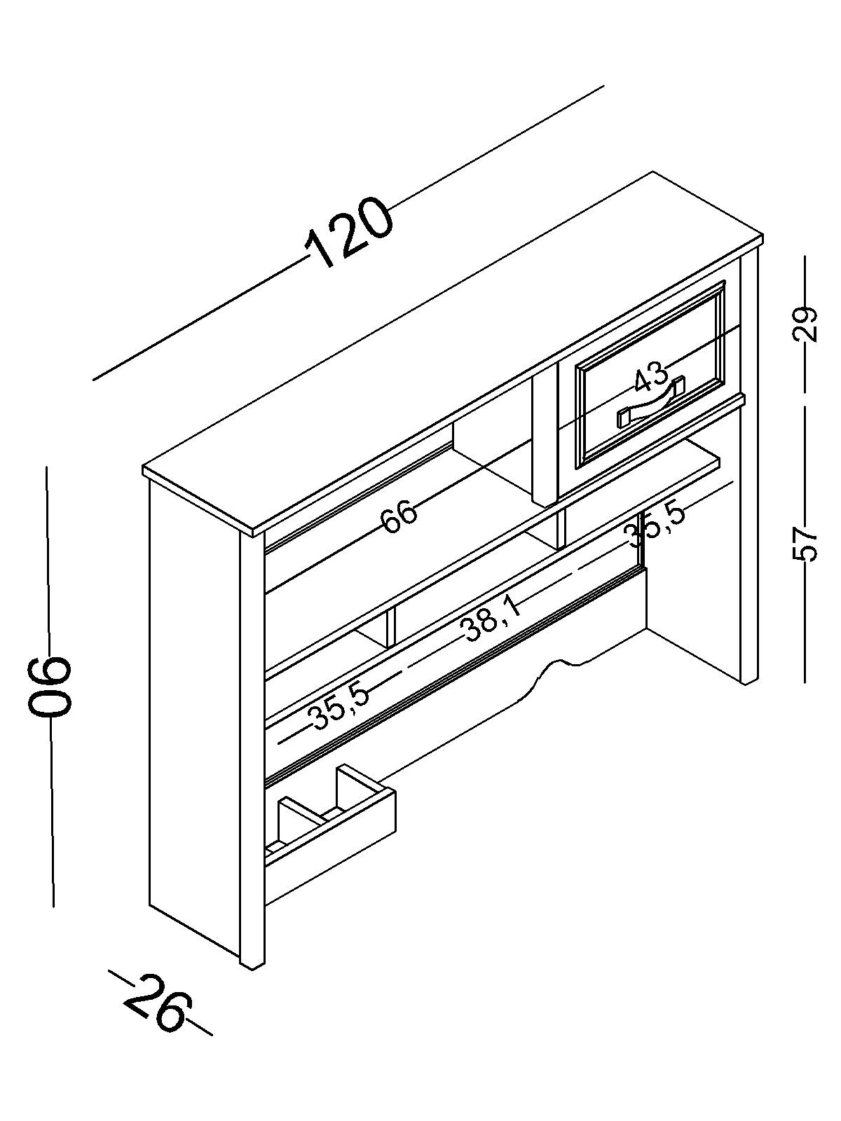 poli-rafia2 Γραφείο με ράφια Poli - Image 3
