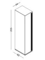 Ντουλάπα Μονόφυλλη Porto - Image 2