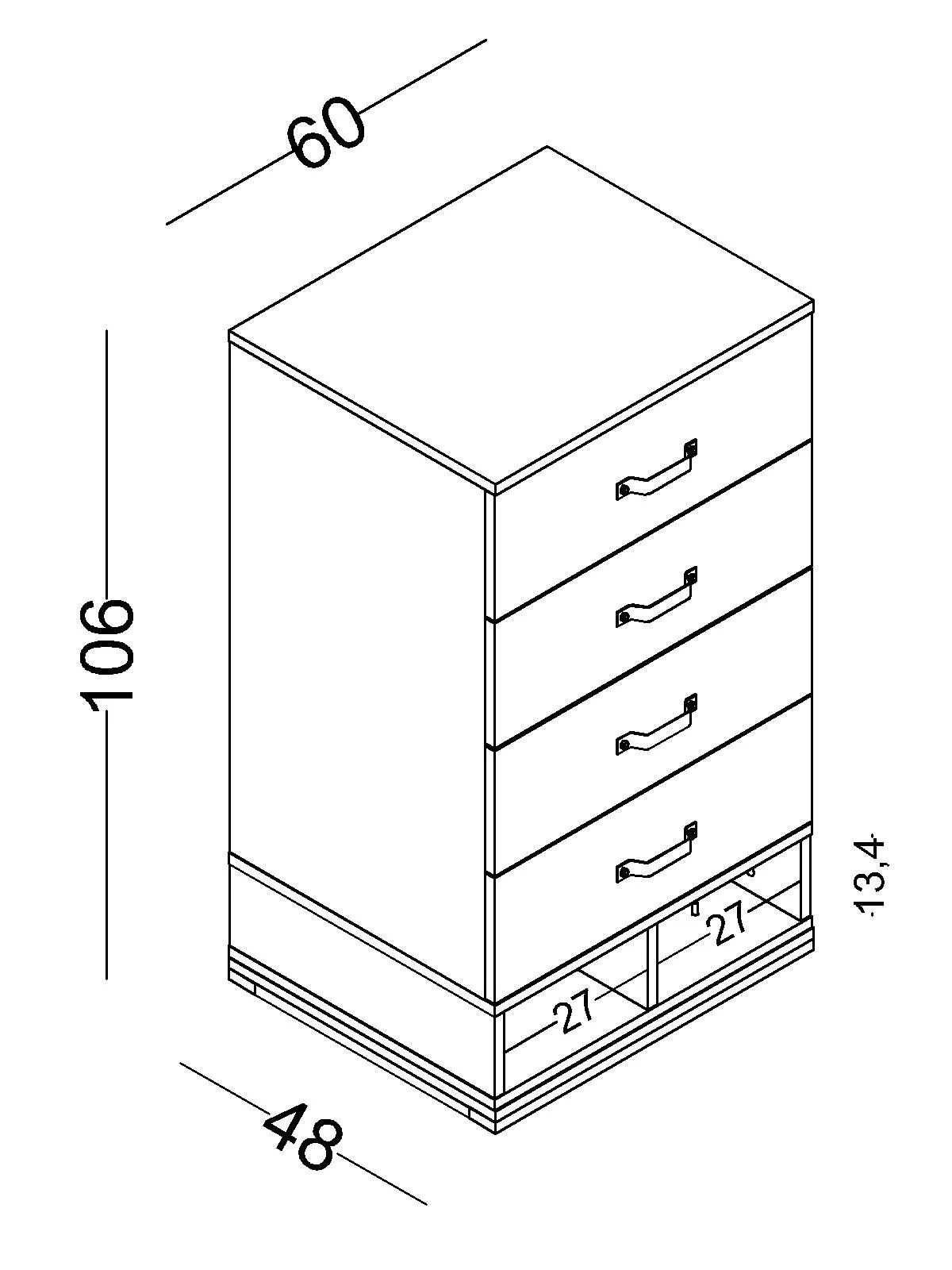 porto-3 Συρταριέρα ψηλή Porto - Image 3