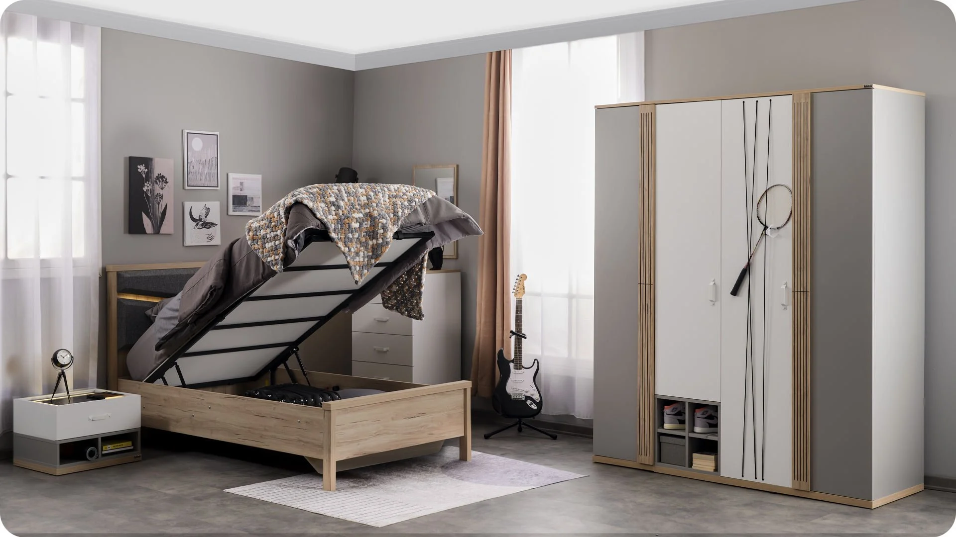 porto2 Κρεβάτι με Αποθηκευτικό χώρο Porto - Image 2